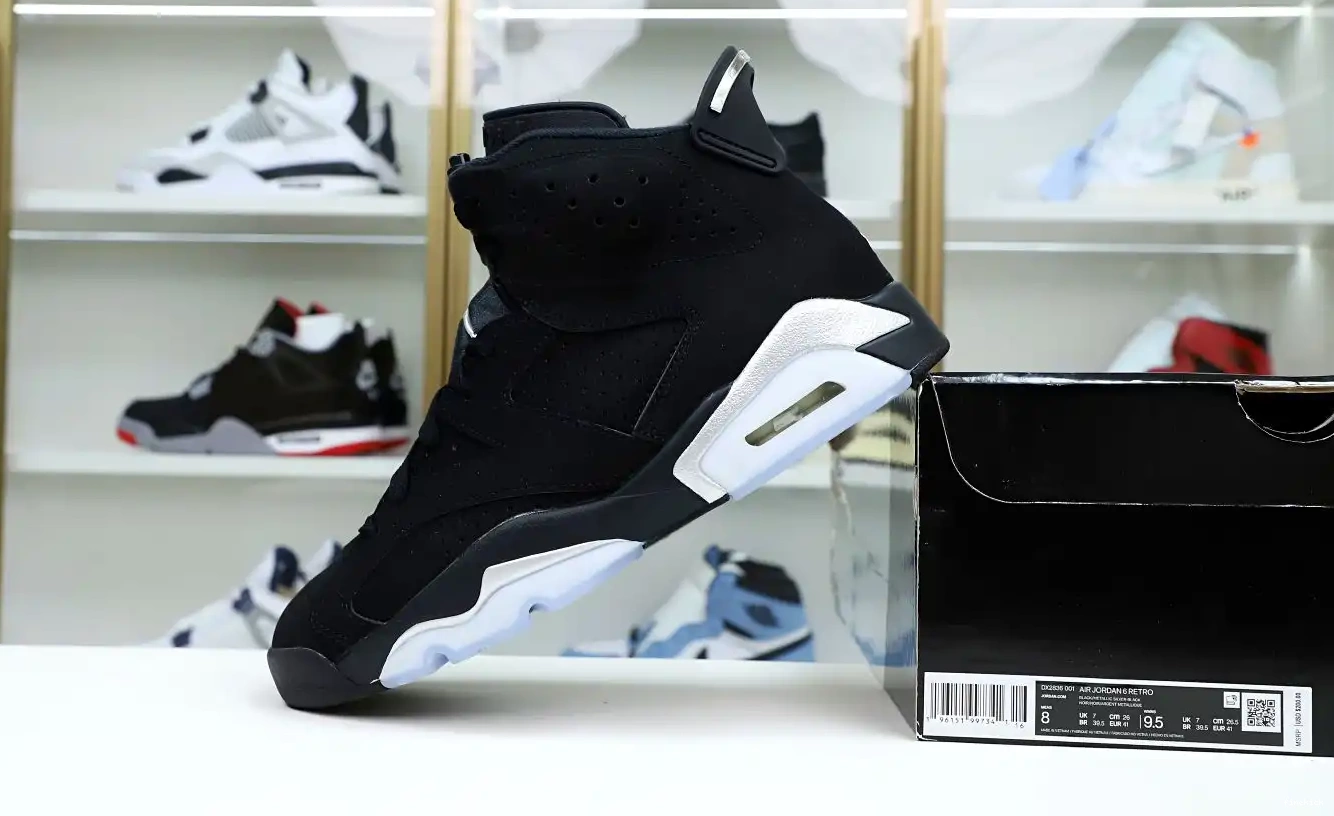CHROME JORDAN 6 AIR 0406